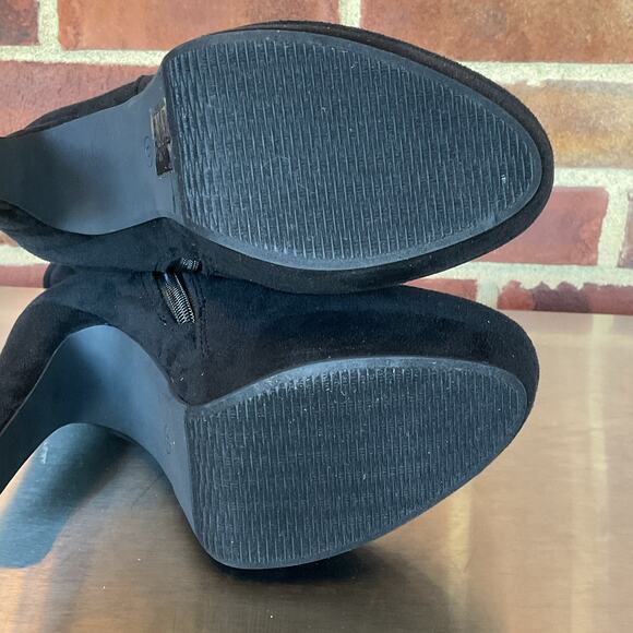 NEW Dream Pairs Women’s Highplat Over the Knee Platform Boots Black Size 6 - Picture 10 of 10